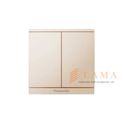 Bộ 2 Công Tắc B 1 Chiều Dòng Moderva Màu Vàng Ánh Kim WMF503MYZ VN Panasonic