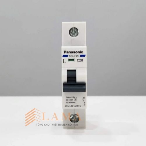 Cb Tép Panasonic 20A Dòng Ngắt 06kA BBD1201CNV