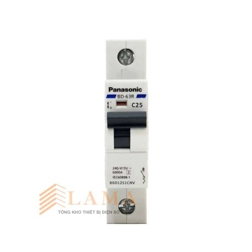 Cb Tép Panasonic 25A Dòng Ngắt 06kA BBD1251CNV
