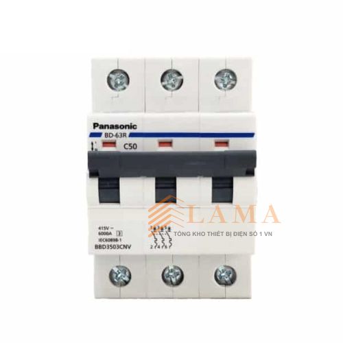 CB 3 Pha 50a Panasonic Dòng Ngắt 06kA BBD3503CNV